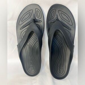 CROCS Black Flip Flops